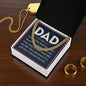 Dad You Are The Beating Of My Heart ,Dads Love Cuban Link Chain Necklase