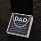 Dad You Are The Beating Of My Heart ,Dads Love Cuban Link Chain Necklase
