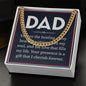 Dad You Are The Beating Of My Heart ,Dads Love Cuban Link Chain Necklase
