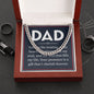 Dad You Are The Beating Of My Heart ,Dads Love Cuban Link Chain Necklase