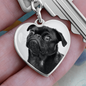 Puppy Dog Hearts Love Keychain Heart Love graphic heart keychain.