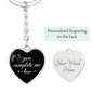 CUSTOMIZABLE Keychain GIFT, Crafted For Your Husband With LOVE.