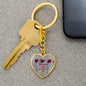 CUSTOMIZABLE keychain GIFT,Crafted For Your Grandparents With Love.