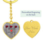 CUSTOMIZABLE keychain GIFT,Crafted For Your Grandparents With Love.