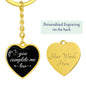 CUSTOMIZABLE Keychain GIFT, Crafted For Your Husband With LOVE.