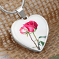 Roes Heart Necklase for womens /caring mom/ loving wife / girlfriend /grandma.