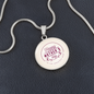 Graphic Circle Necklace for mom