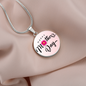 Graphic Circle Necklace for Mom