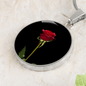 Red Roes Lovers Circle Luxury Necklace