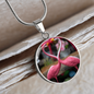 luxary Silver Necklace, Two Birds, Love Birds, Round Pendant, Mother Gift, Mummy Necklace, Gift For Her, Anniversary Gift, Mothers Day ,Valentines gift .