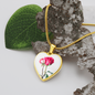 Roes Heart Necklase for womens /caring mom/ loving wife / girlfriend /grandma.