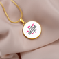 Graphic Circle Necklace for Mom