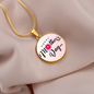 Graphic Circle Necklace for Mom