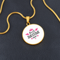 Graphic Circle Necklace for Mom