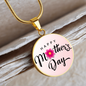 Graphic Circle Necklace for Mom