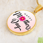 Graphic Circle Necklace for Mom