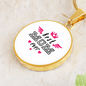 Graphic Circle Necklace for Mom