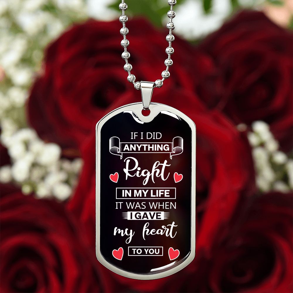 Luxury Military Necklace gift for son military dog tag, Love necklace, Life Partner birthday gift, christmas gift,Valentine Gift