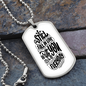 Custom Dog Tag - Personalized Engraved Stainless Steel Military Pendant Style Jewellery -Christmas Gift