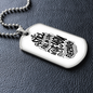 Custom Dog Tag - Personalized Engraved Stainless Steel Military Pendant Style Jewellery -Christmas Gift