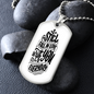 Custom Dog Tag - Personalized Engraved Stainless Steel Military Pendant Style Jewellery -Christmas Gift