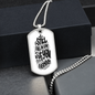 Custom Dog Tag - Personalized Engraved Stainless Steel Military Pendant Style Jewellery -Christmas Gift