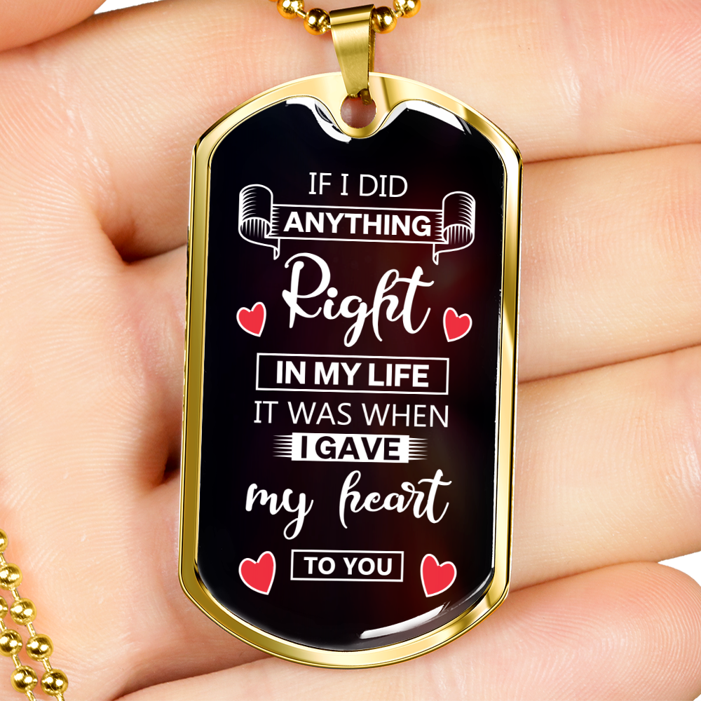 Luxury Military Necklace gift for son military dog tag, Love necklace, Life Partner birthday gift, christmas gift,Valentine Gift