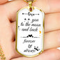 CUSTOMIZABLE Pendant GIFT, Crafted For Your Girlfriend With LOVE And WISDOM.
