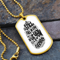 Custom Dog Tag - Personalized Engraved Stainless Steel Military Pendant Style Jewellery -Christmas Gift