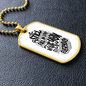 Custom Dog Tag - Personalized Engraved Stainless Steel Military Pendant Style Jewellery -Christmas Gift