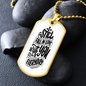 Custom Dog Tag - Personalized Engraved Stainless Steel Military Pendant Style Jewellery -Christmas Gift