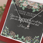 CUSTOMIZABLE Necklace GIFT, Crafted For Your dad With LOVE And WISDOM.