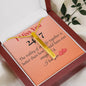 CUSTOMIZABLE Necklace GIFT, Crafted For Your Wife With LOVE And WISDOM