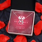 Cubic Zirconia Crystal Lucky in Love Necklace Gift Elevated for Gift for Wife, Lover, Grandma, Siste!