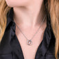 Cubic Zirconia Crystal Lucky in Love Necklace Gift Elevated for Gift for Wife, Lover, Grandma, Siste!