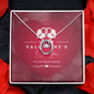 Cubic Zirconia Crystal Lucky in Love Necklace Gift Elevated for Gift for Wife, Lover, Grandma, Siste!