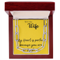 My heart is perfect ,WIFE Forever Linked Necklace Best Romantic Gift for Wife .