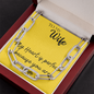 My heart is perfect ,WIFE Forever Linked Necklace Best Romantic Gift for Wife .