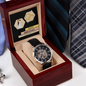 Men's Openwork Watch, To My Amazing Husband Gift Watch with Message Card, Skeleton Watch for Husband, Father's Day Gift from Wife, Husband Birthday, Christmas Gift