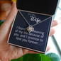 To my wife I LOVE YOU FOREVER Love Knot Necklase