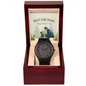 Wooden Watches for Men - Customized Wood Wrist Watches for Husband Boyfriend Dad Son