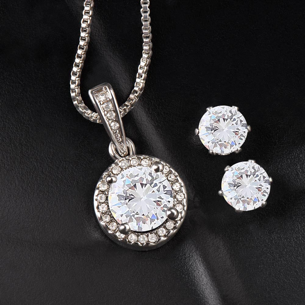 To my soulmate Each Day With You Eternal Hope Necklase With Earrings .
