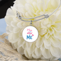 CUSTOMIZABLE Bangle Necklace GIFT, Crafted For Your Mother With LOVE And WISDOM.