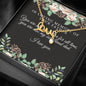 CUSTOMIZABLE Necklace GIFT, Crafted For Your dad With LOVE And WISDOM.