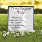 CUSTOMIZABLE Pendant GIFT, Crafted For Your Wife With LOVE And WISDOM.