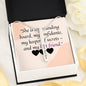 CUSTOMIZABLE Necklace GIFT, Crafted For Your Sister With LOVE And WISDOM