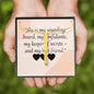 CUSTOMIZABLE Necklace GIFT, Crafted For Your Sister With LOVE And WISDOM