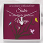 CUSTOMIZABLE Necklace GIFT, Crafted For Your Sister With LOVE And WISDOM