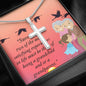 CUSTOMIZABLE Cross Necklase GIFT for your LOVE ONE, crafted for Grandparent with LOVE and WISDOM.