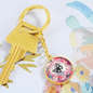 Graphic circle Love Keychain Round Metal, Valentines Day, Birthday, Anniversary Gift for Husband Wife Girlfriend Boyfriend